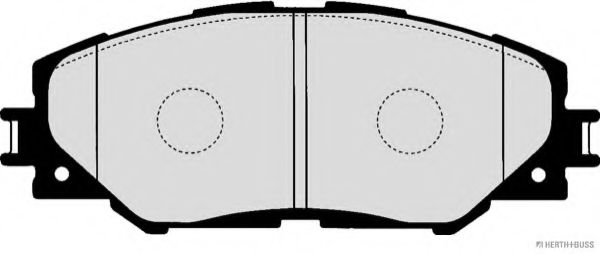 HERTH+BUSS JAKOPARTS - J3602124 - Колодки гальмівні дискові передні LEXUS, TOYOTA (вир-во Jakoparts)