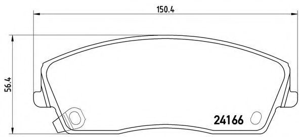 Гальмiвнi колодки дискові перед. Chysler 300 / Chrysler 300C / Dod