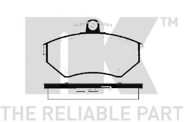 без датч. Гальм.колодки диск. VW Passat 96-99 1,6-1,9TDI