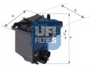 UFI - 24.027.00 - Топливный фильтр