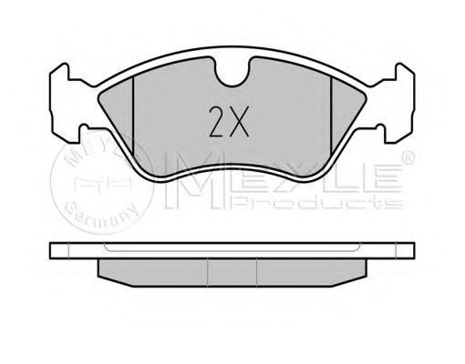 MEYLE - 025 218 6217 - Колодки гальмівні