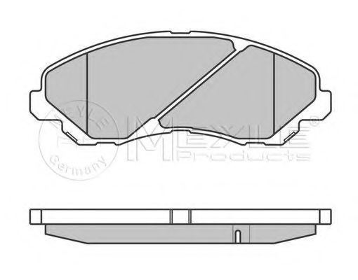 MEYLE - 025 235 8416/W - Комплект дискових гальмівних колодок