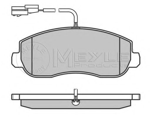 MEYLE - 025 251 4718/W - Гальмівні колодки дискові перед. Opel Movano Renault Master III 2.3Dci/2.3Cdti 05.10-