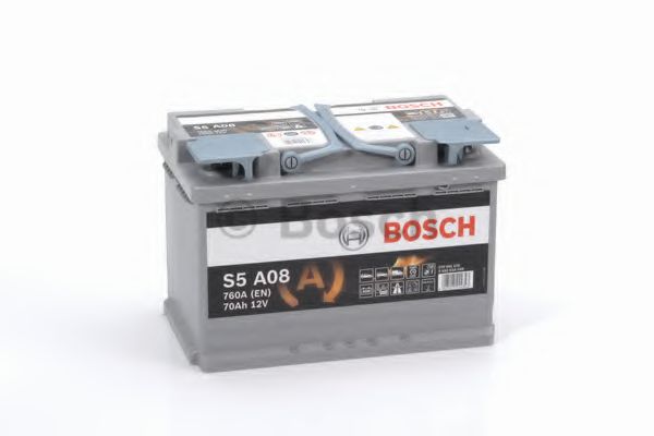 BOSCH - 0 092 S5A 080 - АКБ Bosch S5 AGM 70Аh/760А (-/+) (Стандартні клеми) 278x175x190 B13 - фланець 10.5мм (Пуск/AGM)