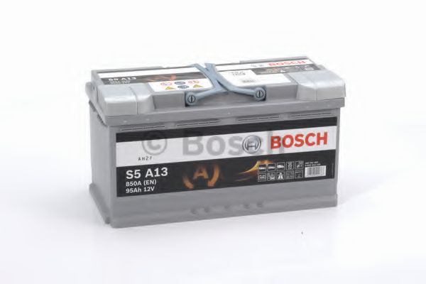 BOSCH - 0 092 S5A 130 - АКБ Bosch S5 AGM 12V 95Аh/850А (-/+) (Стандартні клеми) 353x175x190 B13 - фланець 10.5мм (Пуск/AGM)