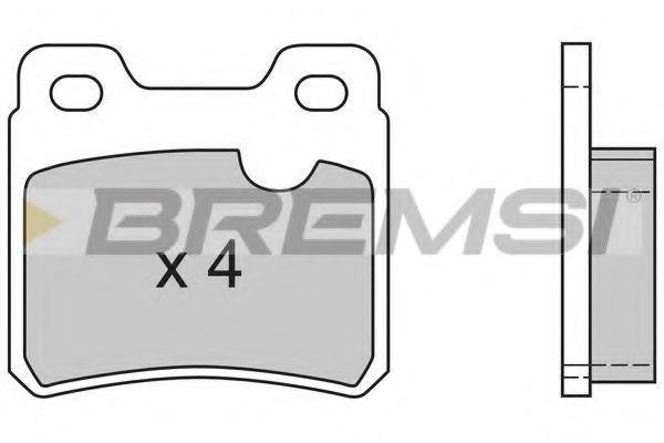 BREMSI - BP2418 - Тормозные колодки зад. Opel Vectra A (ATE)
