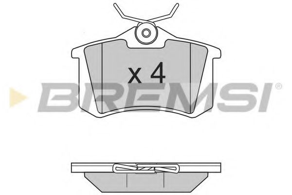 BREMSI - BP2806 - Тормозные колодки зад. Caddy/Golf/Octavia (TRW)