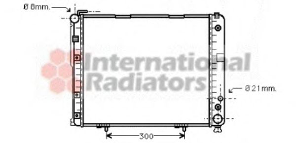 Радіатор охолодження DB 124 2.5D/3.0D 93-96