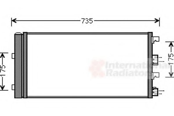 VAN WEZEL - 15005004 - Радіатор кондиціонера Renault Duster 1.5dci 10-