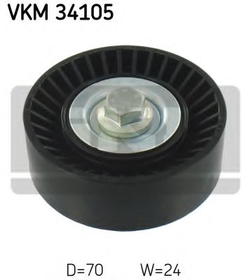 SKF - VKM 34105 - Натяжной ролик, поликлинового  ремня (Пр-во SKF)