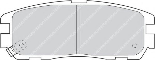 FERODO - FDB1017 - Гальмівні колодки дискові зад. Opel Frontera A,B 95-