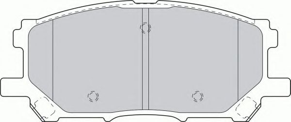 FERODO - FDB1715 - Гальмівні колодки дискові перед. Lexus RX 300 05.03-