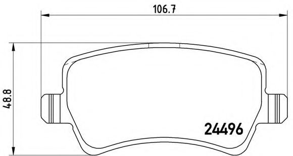 Гальмівнi колодки дискові зад. Ford Galaxy 1.8 CTDI, 2.0 CTDI 06-