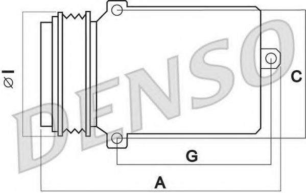 DENSO - DCP02006 - Компресор кондиціонера Audi A4,A6/VW Passat 1.9TDi 00-05