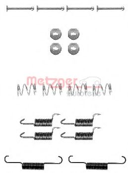 Комплект пружинок колодок ручного гальма Subaru 1.5-2.5 92- (Akebono)