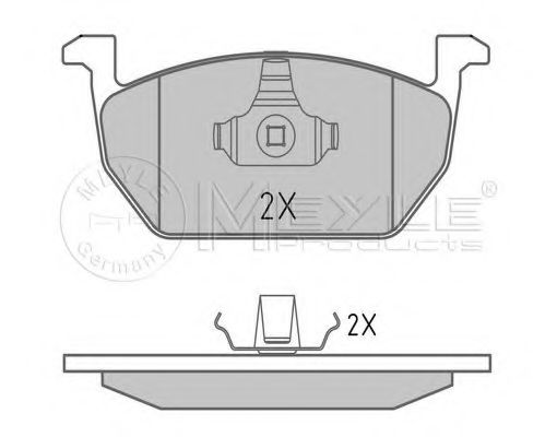 MEYLE - 025 220 3517 - Комплект дискових гальмівних колодок