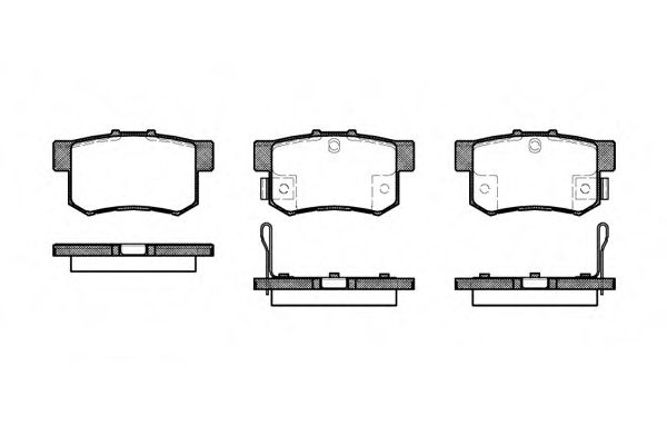 Гальмівні колодки дискові задні Honda Accord IV, V, VI, VII, VIII, Civic VI, VII, VIII, CR-Z, PreludeIV, V S2000; Suzuki SX4, Swift III 1.3-3.5i 90-