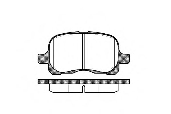 Гальмівні колодки дискові перед. Toyota Corolla 98-05 (USA)