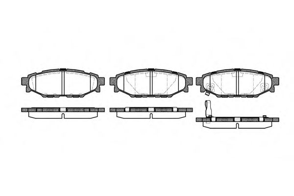 REMSA - 1136.01 - Гальмівні колодки дискові зад. Subaru Legacy IV 2,0/2,5 03-