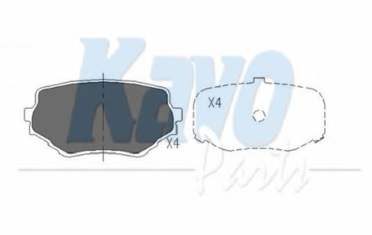 KAVO PARTS - KBP-8506 - Колодки тормозные передние Vitara/Grand Vitara 94-05