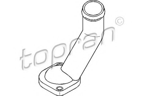 TOPRAN - 108 189 - Патрубок охолодження AUDI, VW; 1.6/1.8/2.0; 96-