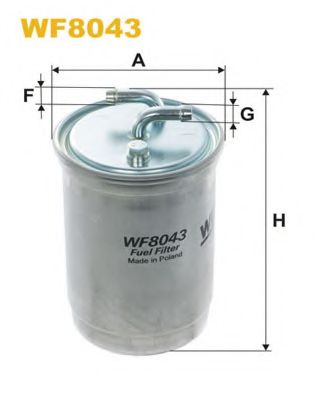 WIX FILTERS - WF8043 - Фільтр паливний  VAG Diesel (дві трубки)