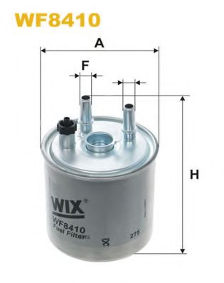 WIX FILTERS - WF8410 - Фільтр паливний (з нижн.датч.води) Renault Kangoo, Laguna III; 1.5dCi/2.0dCi; 10.07-