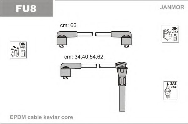 Провода в/в Ford Scorpio/Sierra 2,0 Dohc -93