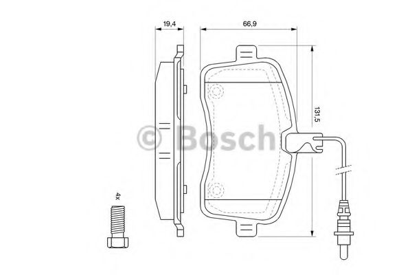 BOSCH - 0 986 494 097 - Тормозные колодки (пр-во Bosch)