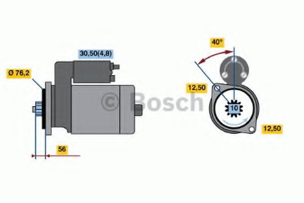 BOSCH - 0 001 120 406 - Стартер (пр-во Bosch)