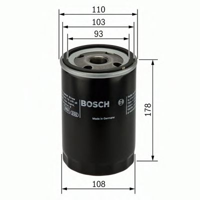 BOSCH - 0 451 301 207 - Фільтр масляний Mann G90/ L2000/ M90