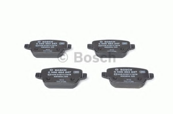 BOSCH - 0 986 494 247 - Гальмівні колодки дискові зад. Ford Galaxy, Mondeo 07-