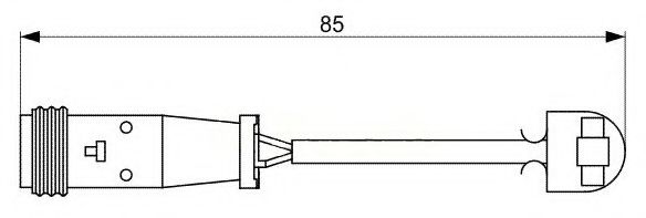 Сигнализатор, износ тормозных колодок (Тормозная система)