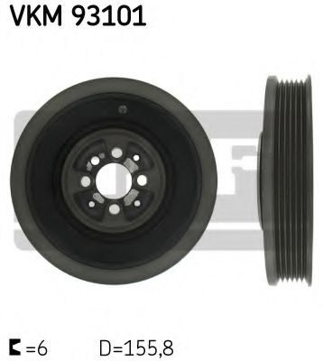 SKF - VKM 93101 - Ременный шкив, коленчатый вал (Ременный привод)