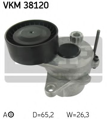 SKF - VKM 38120 - Натяжник паска приводного DB OM651- W204/S204/212  08-
