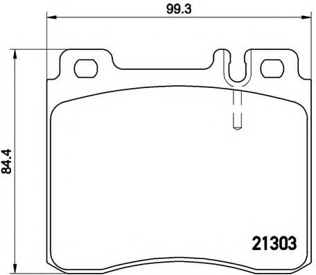 К-кт колодок перед. DB CL-Series (W140)/S-Series (W140)/300-Series (W140)/400-Series (W124)/400-Series (W140)/500-Series (W140)/600-Series (W140) (91-99)