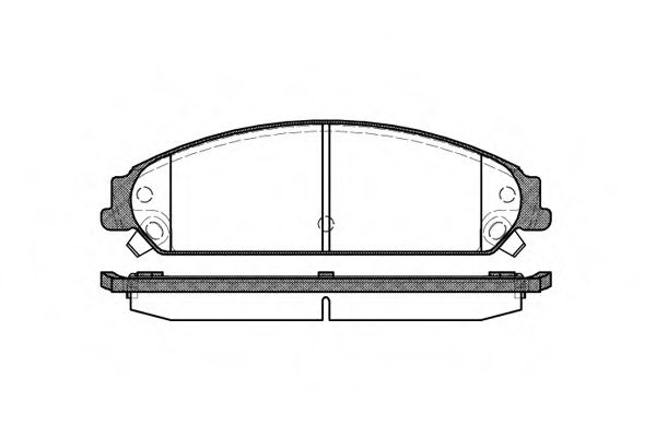 Гальмівні колодки дискові перед. Chrysler 300C 05-13 Dodge Caliber SRT4 08-09