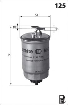 MECAFILTER - ELG5257 - ELG5257 Фільтр палива