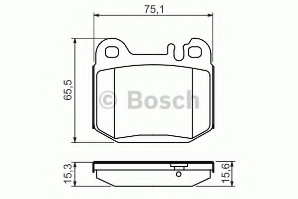 BOSCH - 0 986 494 410 - Колодка торм. диск. MB M-CLASS (W163) задн. (пр-во Bosch)