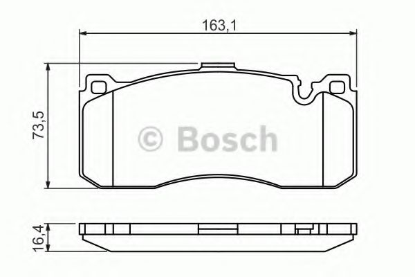 BOSCH - 0 986 494 428 - Гальмівні колодки дискові передні BMW 1 (E81), 1 (E82), 1 (E87), 1 (E88), 3 (E90), 3 (E91), 3 (E92), 3 (E93) 1.6-3.0D 06.04-12.13