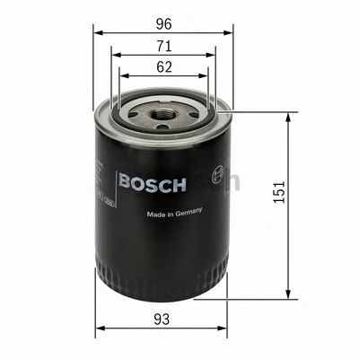 BOSCH - 0 451 203 012 - Фiльтр масляний VAG diesel
