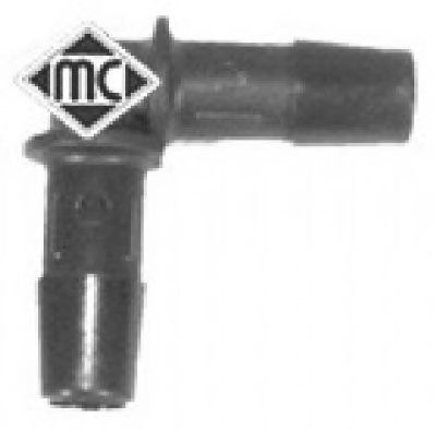 METALCAUCHO - 00052 - Універсальний пластиковий зєднувач шлангів 10mmX10mm (кут 90 градусів )