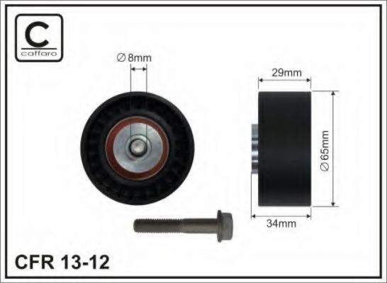 65x8x29 Ролик паска приводного Alfa Romeo 147,156; Fiat Bravo II,Punto,Stilo 1.8-3.2 94-