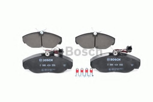 BOSCH - 0 986 424 556 - Гальмівнi колодки дисковi перед. (з датч.) Citroen Jumper 1.9D-2.8D 02.94-04.02