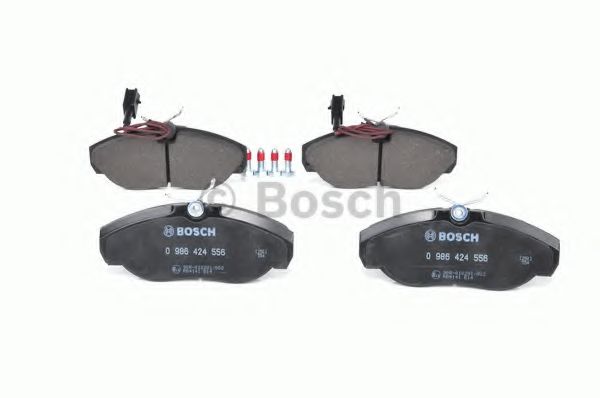 BOSCH - 0 986 424 556 - Гальмівнi колодки дисковi перед. (з датч.) Citroen Jumper 1.9D-2.8D 02.94-04.02