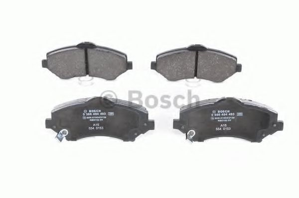 BOSCH - 0 986 494 493 - Гальмівні колодки перед. Dodge Nitro 4.0 V6, 2.8 CRD 08-/Jeep Cherokee 2.8 CRD 08-