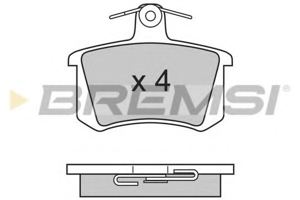 BREMSI - BP2612 - Тормозные колодки зад. Audi 80/100/A4/A6 -97