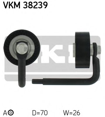 SKF - VKM 38239 - 70x17x26 Ролик паска приводного BMW 3.0d/xd 08.98-