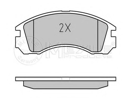 MEYLE - 025 213 6315/W - Гальмівні колодки дискові перед. Mitsubishi Challenger/L400/Lancer Evolution/Montero Sport/Outlander/Pajero