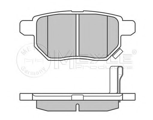 MEYLE - 025 246 1015/W - Гальмівні колодки задні Toyota Corolla/Auris/Yaris 1.0i-2.2D 01.07-